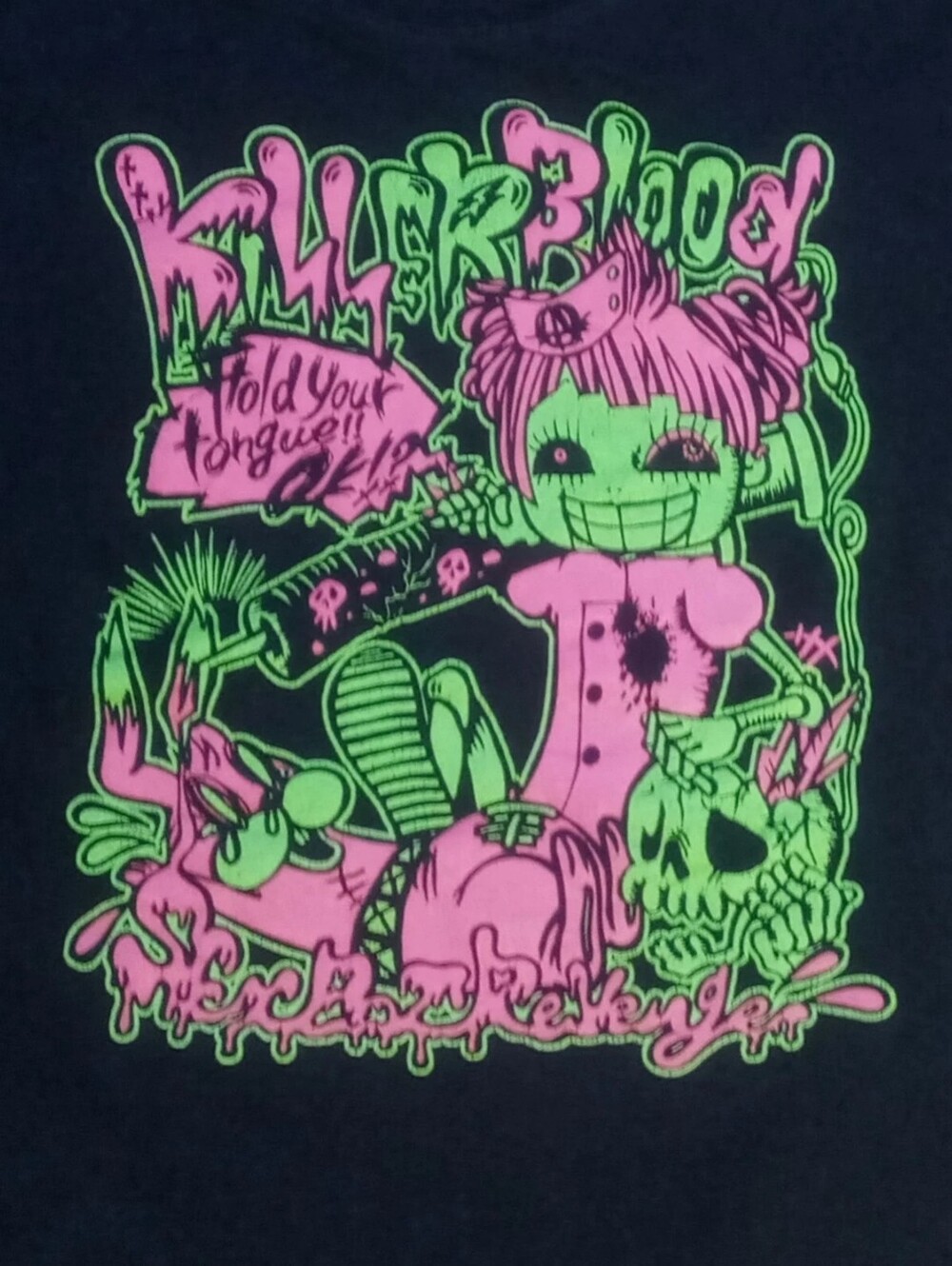 vintage Sex Pot ReVenGe Killer Blood t-shirt Japanese Street Punk Japan Metal Go